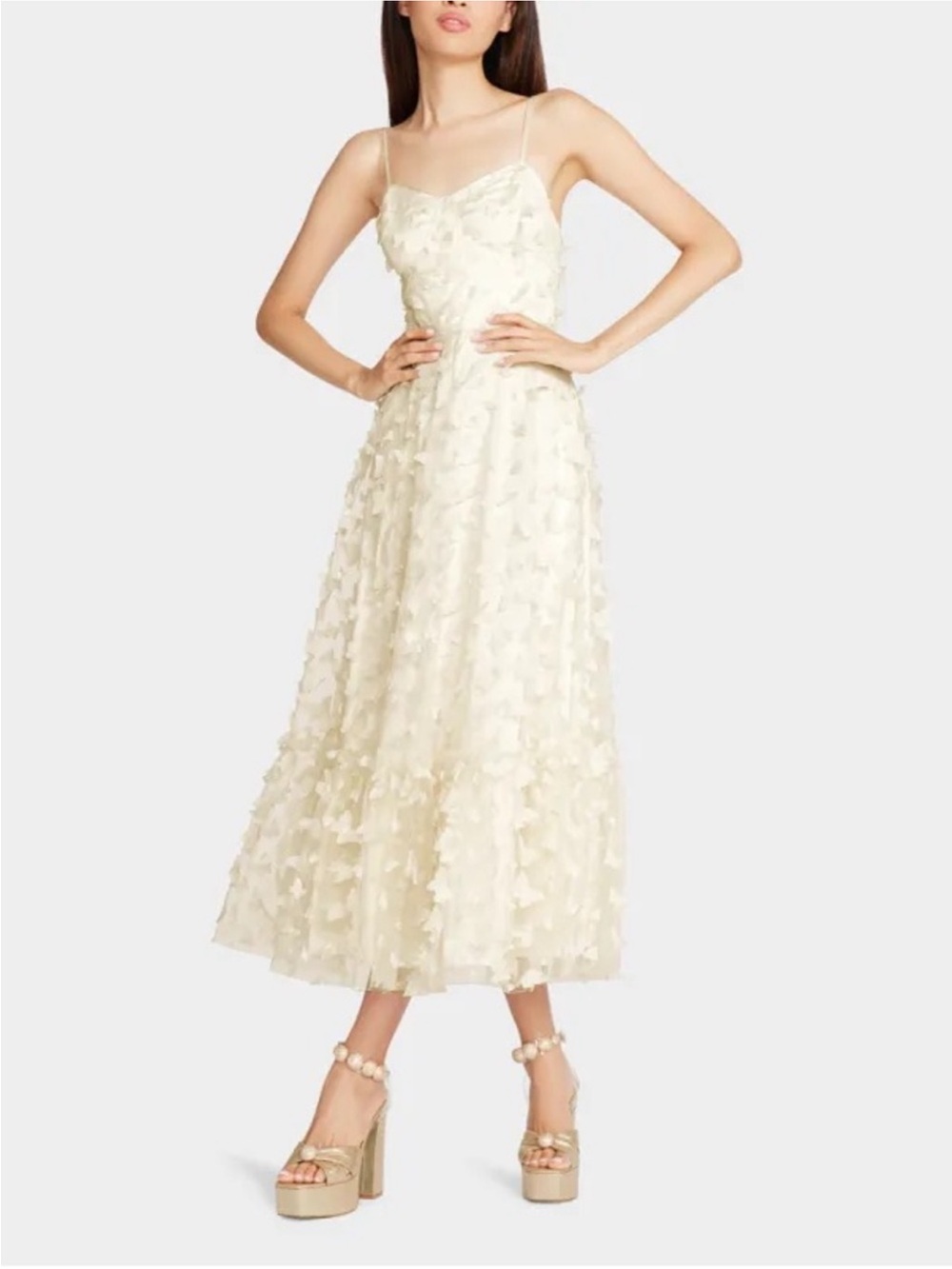 Ivory Butterfly Tulle Dress